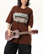 레트로 루즈한 반소매