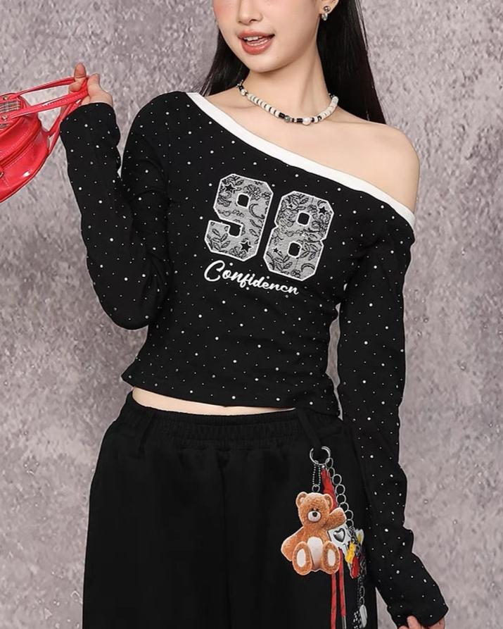 Retro hottie long sleeves (women's style)