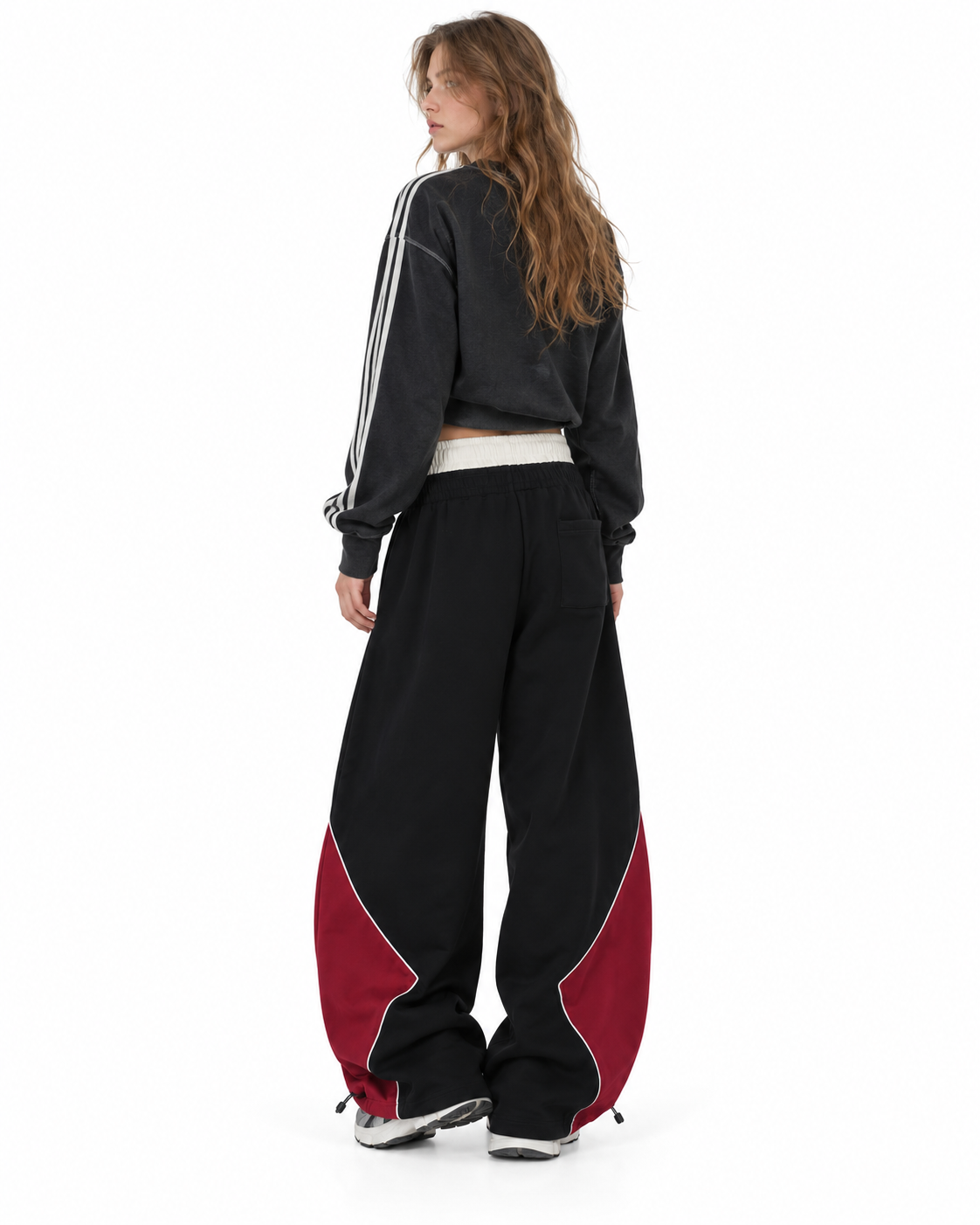color block track pants