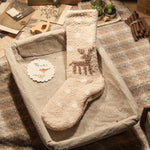 레트로 편안한 두꺼운 수면 양말