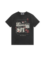 레트로 워시드 디스트레스드 반팔