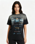 워싱 빈티지 반팔 티셔츠 (여성용)