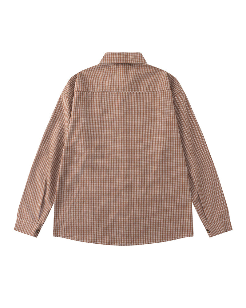 plaid long sleeve shirt