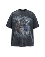 Retro casual short-sleeved shirt