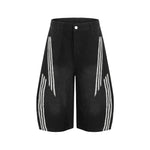 Vintage Washed Cropped Denim Shorts