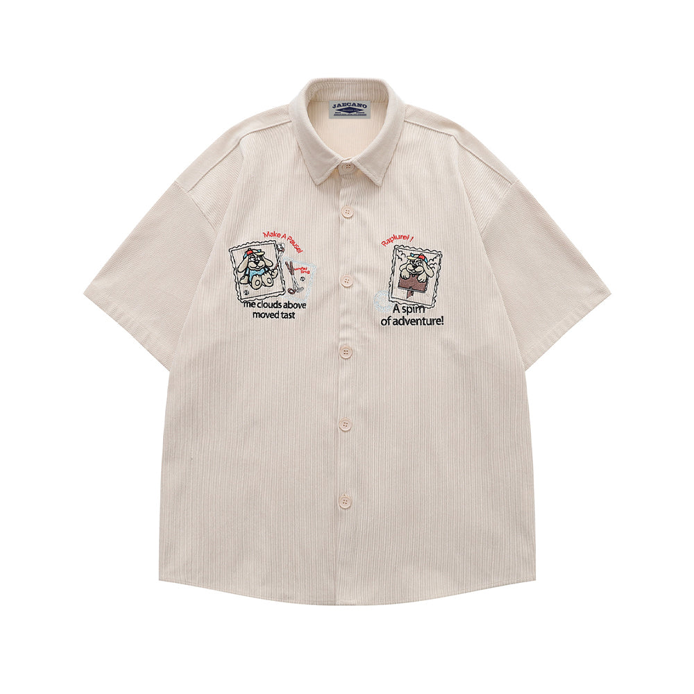 Cute Puppy Short Sleeve Shirt