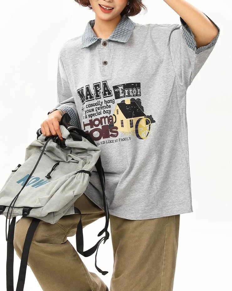 레트로 심플 폴로 반팔