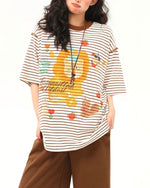 그래피티 스트라이프 반팔