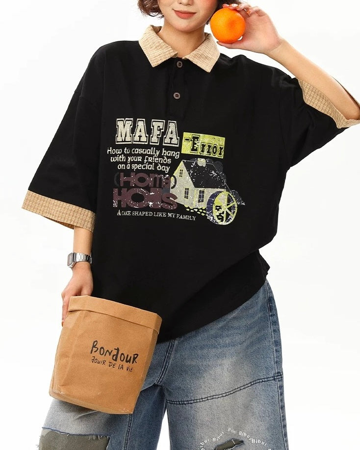 레트로 심플 폴로 반팔