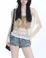 Butterfly design long sleeves