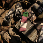 두꺼운 컬러 블록 양말