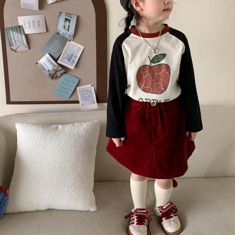 귀여운 컬러블록 긴소매