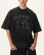 美式卡通小貓咪短袖