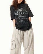 워시드 디스트레스드 반팔