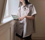 American simple striped shirt