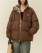 Retro reversible cotton jacket