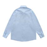 Floral embroidered long-sleeved shirt