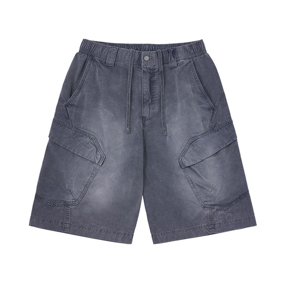 Washed casual overalls