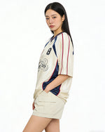 Retro Color Block Sports T-shirt