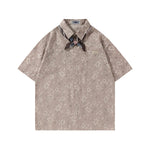 Vintage Floral Tie Shirt