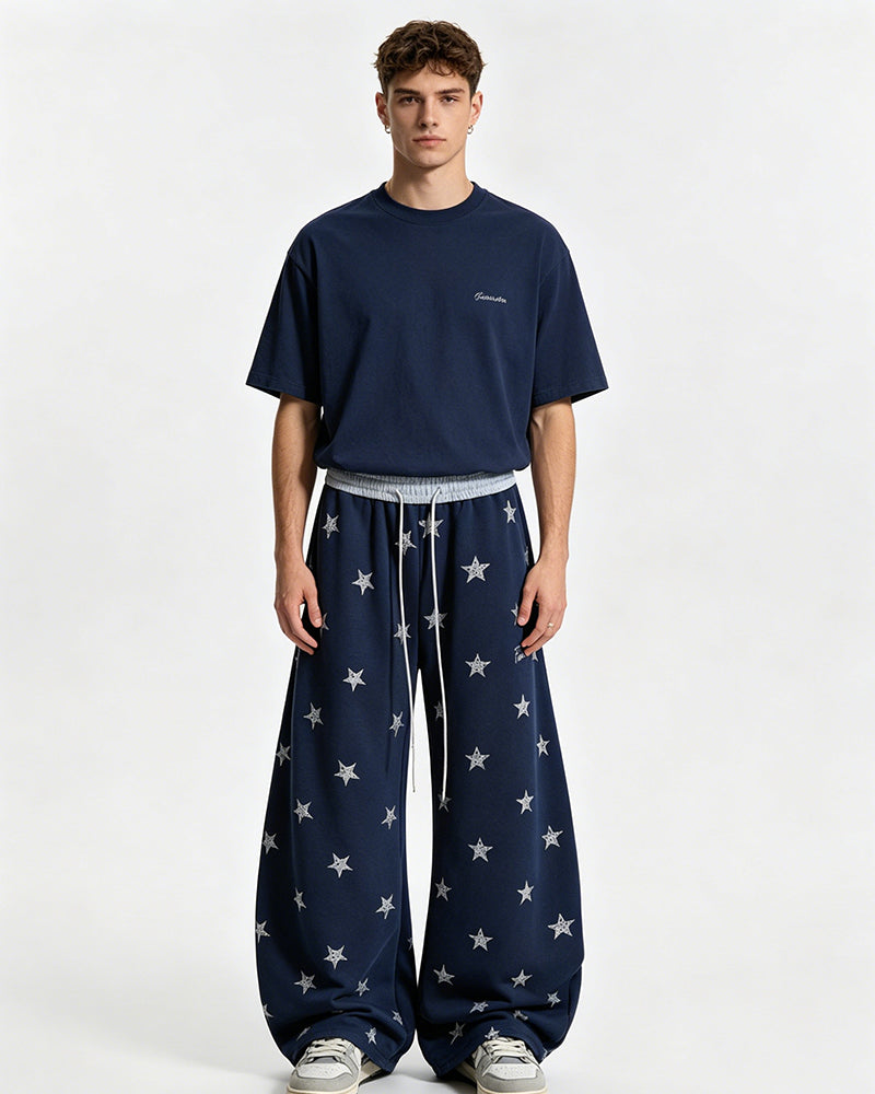 Star-print sweatpants