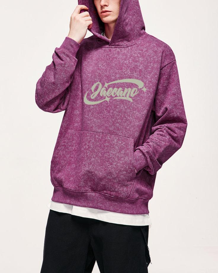 레트로 후드 스웨트셔츠