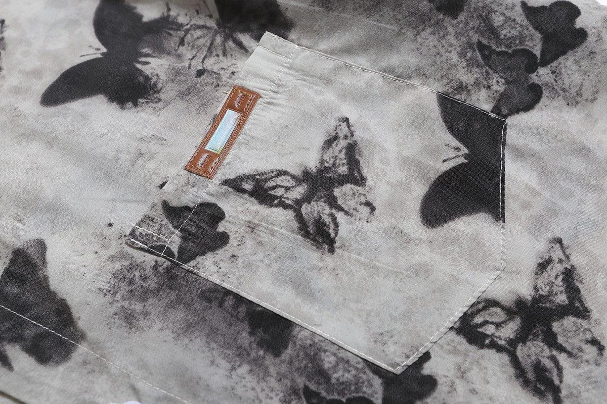 Retro all-over butterfly shirt