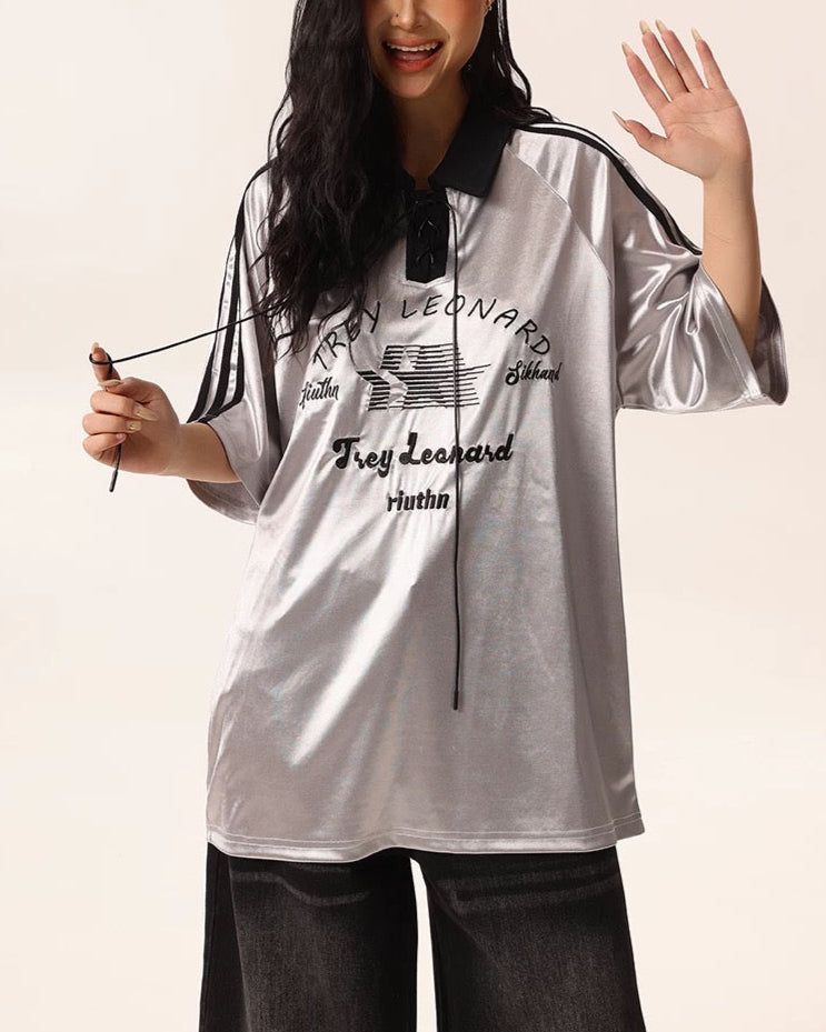 빈티지 자수 라글런 슬리브