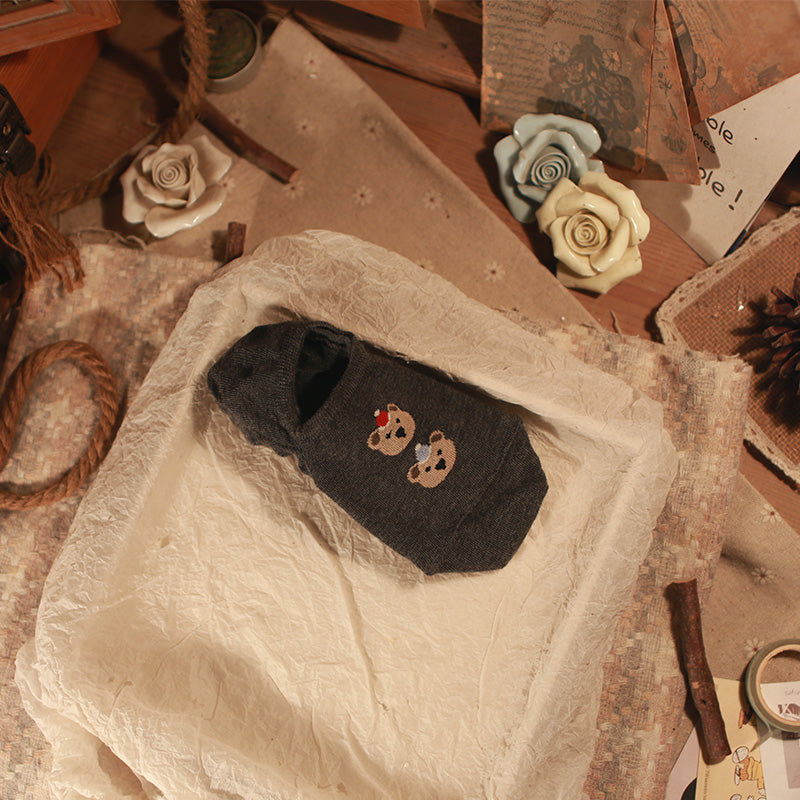 만화 곰 보트 양말