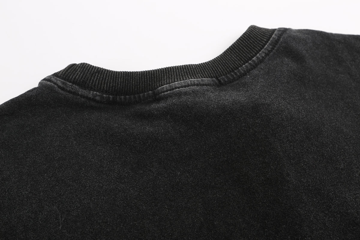 아메리칸 레트로 꽃무늬 반소매