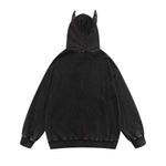 美式復古做舊水洗拉鏈外套