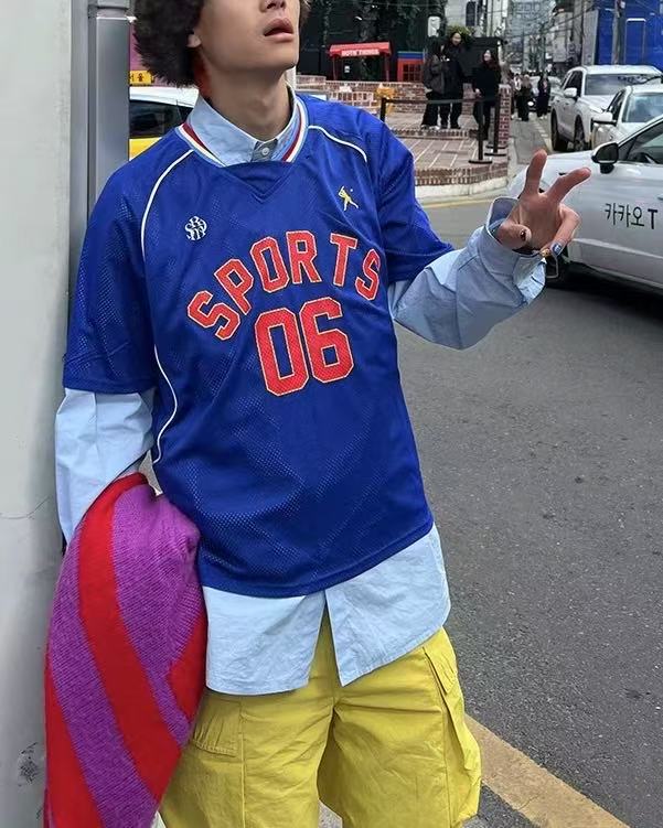 레트로 캐주얼 반팔