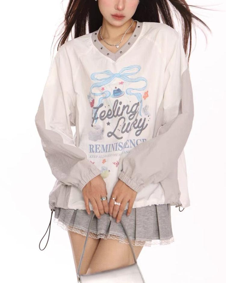 復古甜美印花長袖(女款)