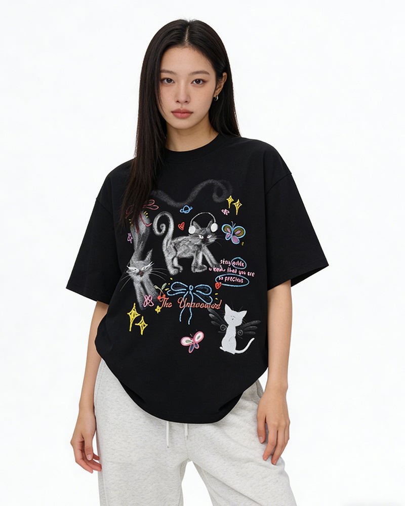 Retro casual short sleeves