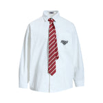 Distressed versatile long-sleeved shirt