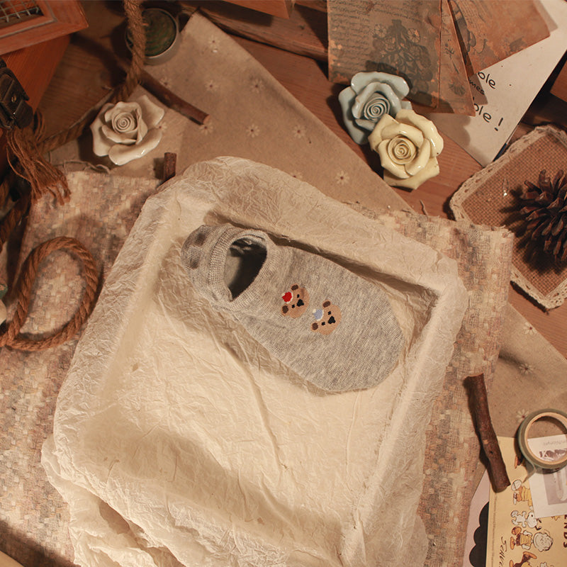 만화 곰 보트 양말