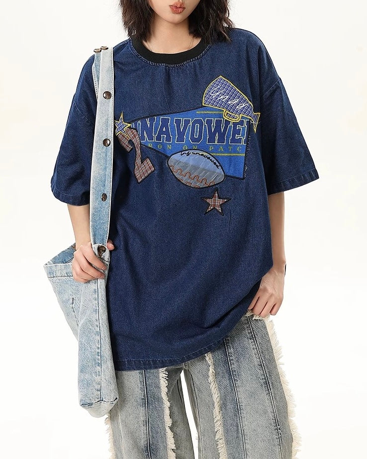 심플한 루즈한 반팔