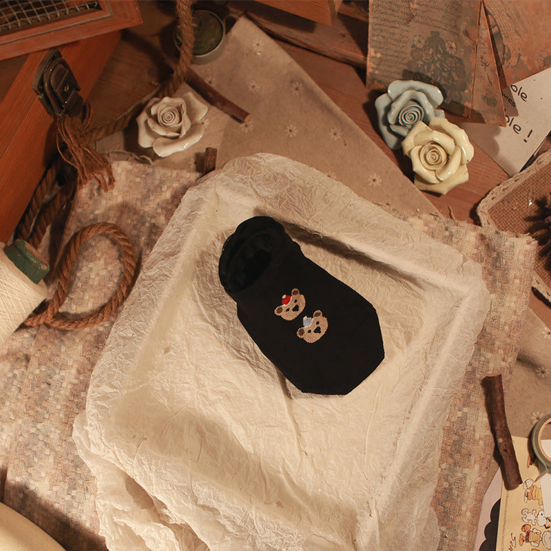 만화 곰 보트 양말