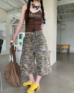 Retro simple casual shorts