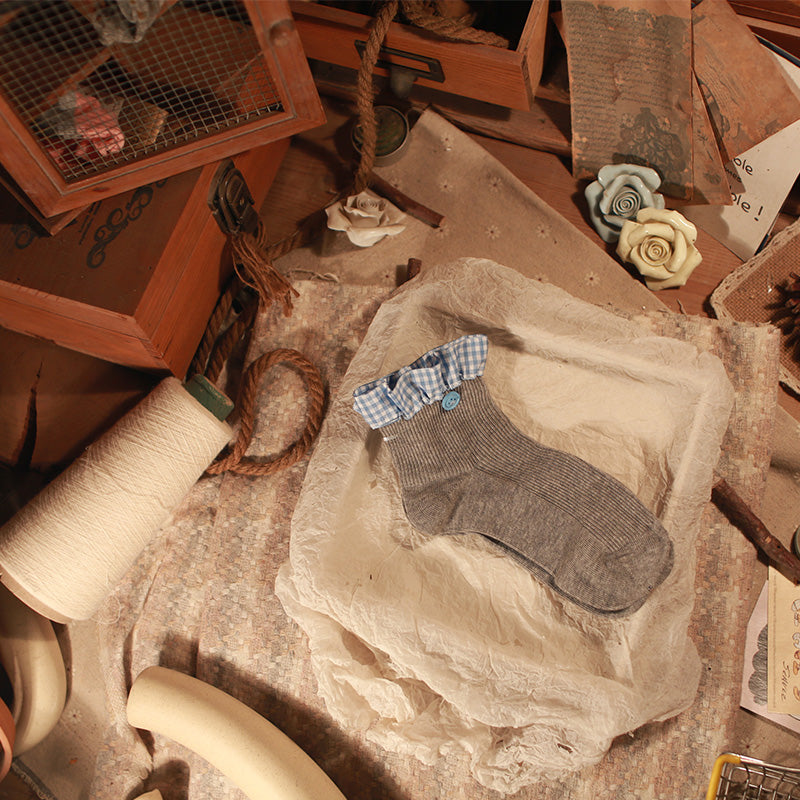 귀여운 플레드 양말