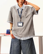 가짜 투피스 반팔