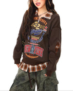 復古字母印花衛衣