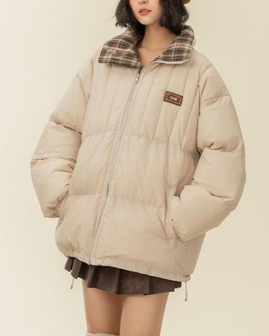 Retro reversible cotton jacket