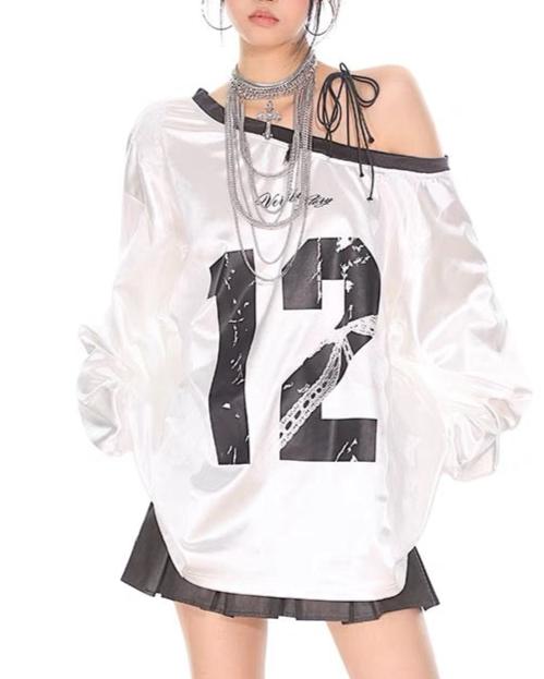 復古寬鬆蕾絲邊長袖(女款)