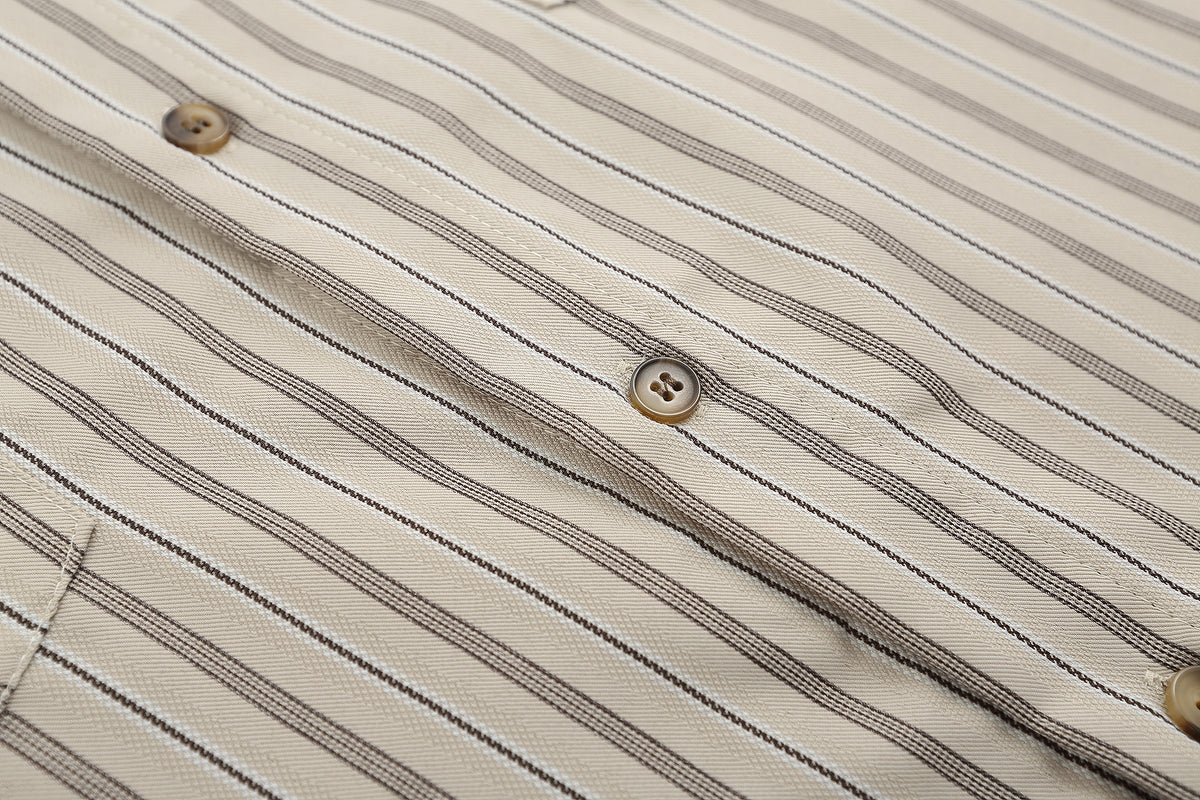 美式簡約條紋襯衫