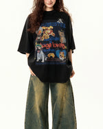 레트로 펀 프린트 반팔