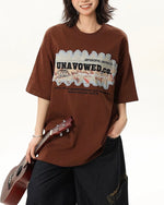 레트로 루즈한 반소매