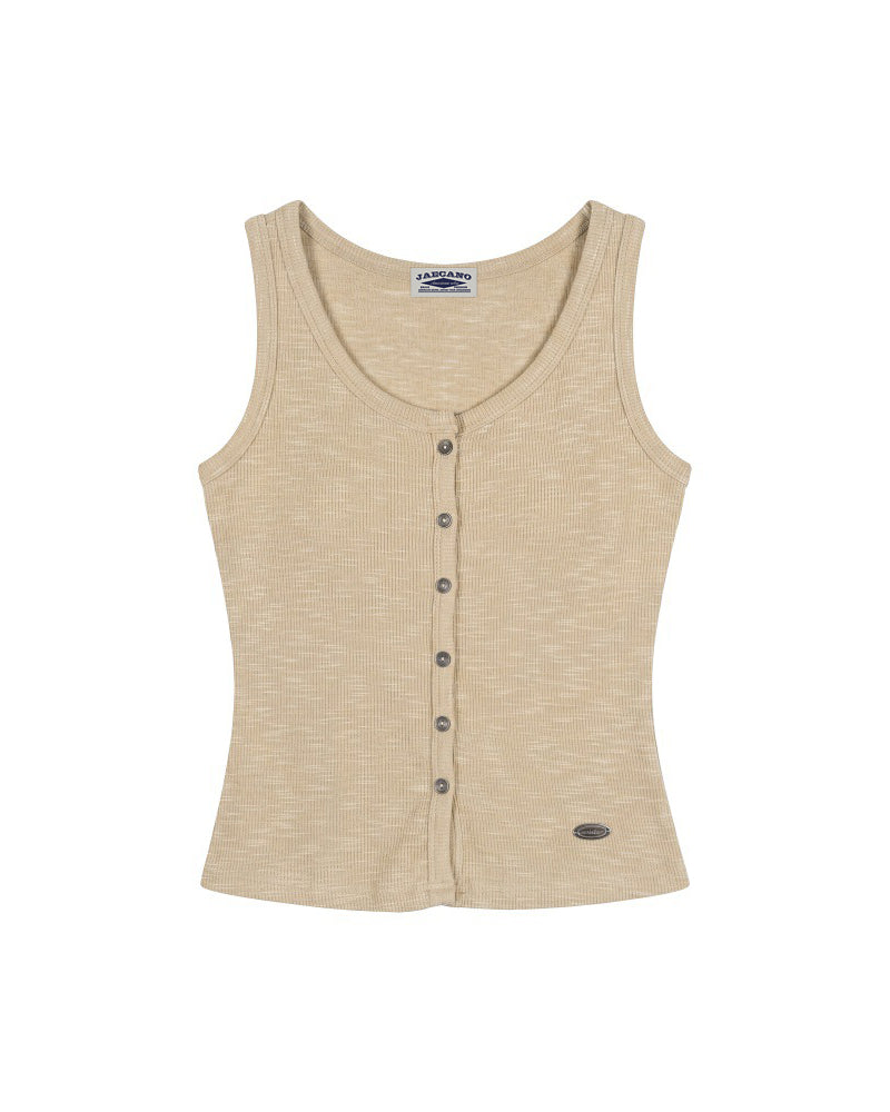 Simple and versatile sleeveless top (women's)