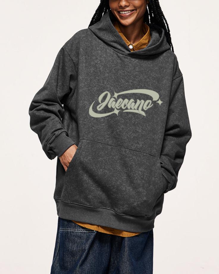 레트로 후드 스웨트셔츠