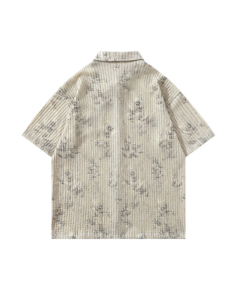 休閑短袖襯衫